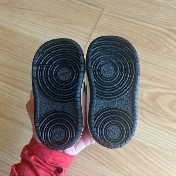 Nike Court Borough Mid 2 White Black Fierce Pink Sneakers Toddler 4C - Picture 7 of 7